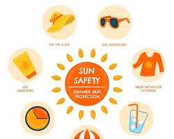 Be sun safe infographic